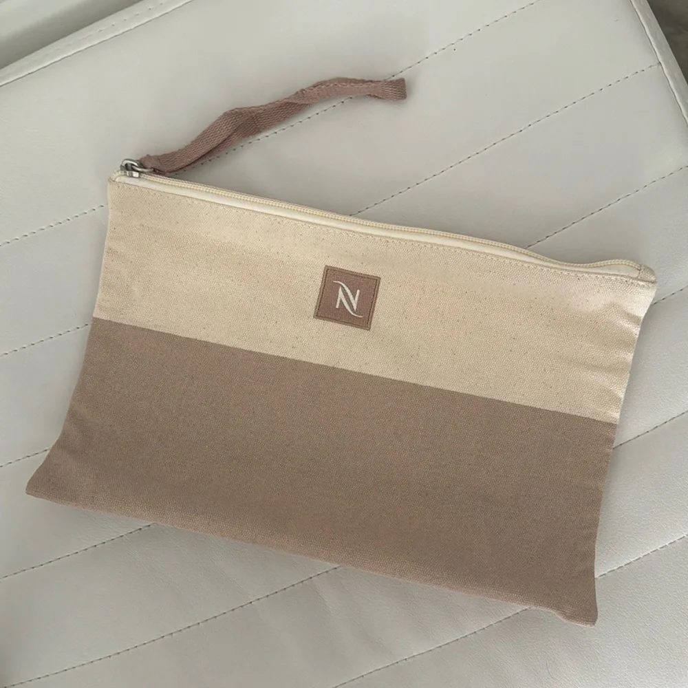NWOT NESPRESSO CANVAS TRAVEL POUCH